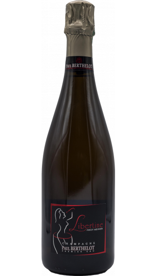 Bottle of Champagne Paul Berthelot Cuvee Libertine Premier Cru Blanc de Noirs wine 750 ml