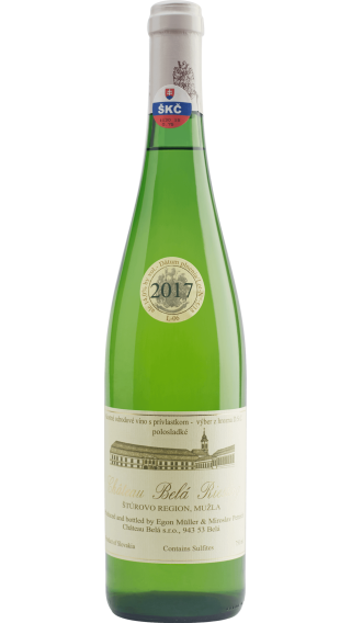 Bottle of Chateau Bela Egon Muller Riesling 2017 wine 750 ml