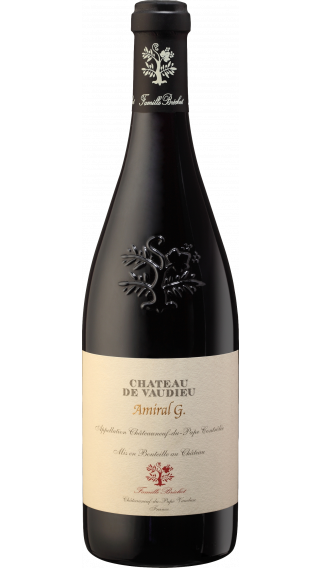 Bottle of Chateau de Vaudieu Chateauneuf Du Pape Amiral G 2017 wine 750 ml