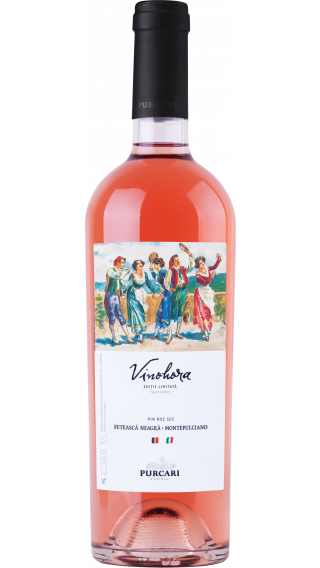 Bottle of Chateau Purcari Vinohora Rose 2019 wine 750 ml