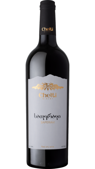 Bottle of Chelti Saperavi 2020 wine 750 ml