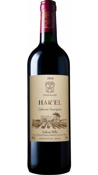 Bottle of Clos de Gat Har'el Cabernet Sauvignon 2014 wine 750 ml