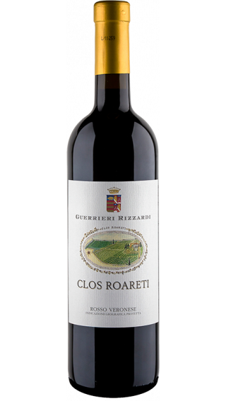 Bottle of Rizzardi Clos Roareti Verona Merlot 2015 wine 750 ml