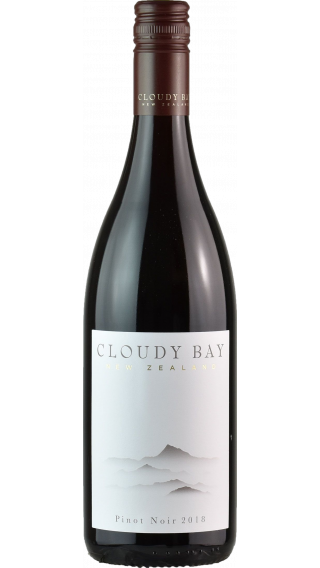 Bottle of Cloudy Bay Pinot Noir 2018 wine 750 ml