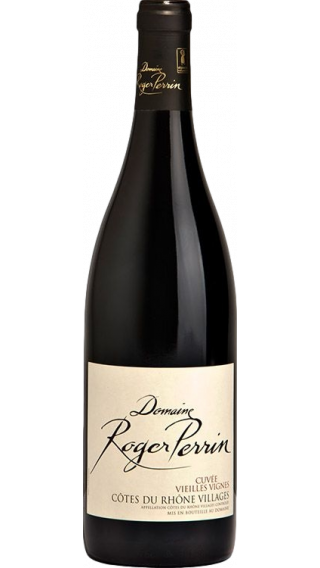 Bottle of Domaine Roger Perrin Cotes du Rhone Villages Cuvee Vieilles Vignes 2016 wine 750 ml