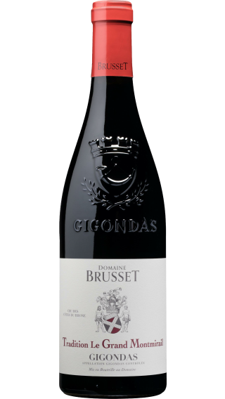 Bottle of Domaine Brusset Tradition Le Grand Montmirail Gigondas 2022 wine 750 ml