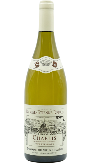 Bottle of Domaine Daniel-Etienne Defaix Chablis Vieilles Vignes 2020 wine 750 ml