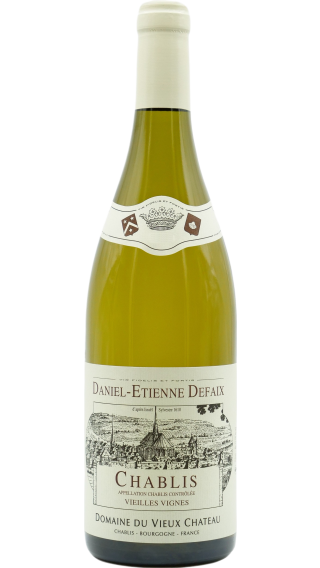 Bottle of Domaine Daniel-Etienne Defaix Chablis Vieilles Vignes 2021 wine 750 ml