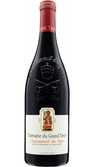 Bottle of Domaine du Grand Tinel Chateauneuf Du Pape 2015 wine 750 ml