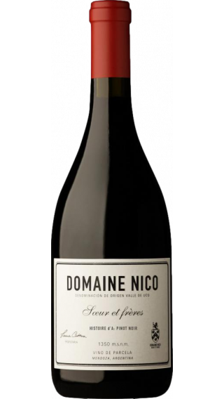 Bottle of Domaine Nico Histoire d'A Pinot Noir 2018 wine 750 ml