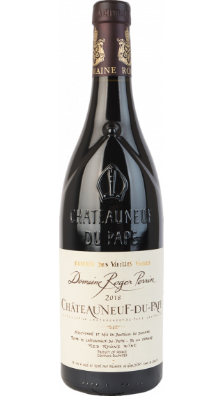 Bottle of Domaine Roger Perrin Chateauneuf du Pape Reserve Vieilles Vignes 2018 wine 750 ml