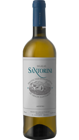 Bottle of Domaine Sigalas Santorini Assyrtiko 2023 wine 750 ml
