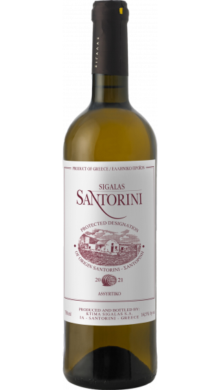 Bottle of Domaine Sigalas Santorini Barrel Assyrtiko 2021 wine 750 ml