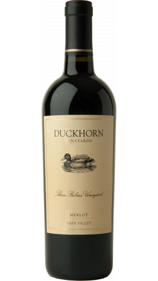 Bottle of Duckhorn Three Palms Merlot 2019 wine 750 ml