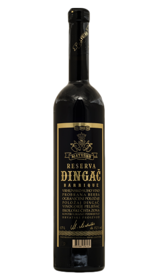 Bottle of Matusko Dingac Reserva 2012 wine 750 ml