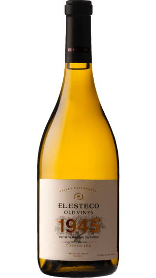 Bottle of El Esteco Old Vines Torrontes 2022 wine 750 ml