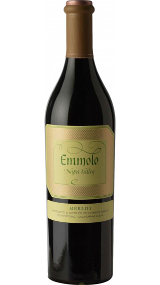 Bottle of Emmolo Merlot 2019 wine 750 ml