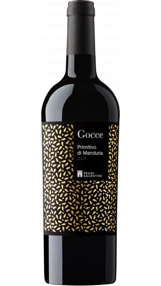 Bottle of Feudi Salentini Gocce Primitivo di Manduria 2016 wine 750 ml
