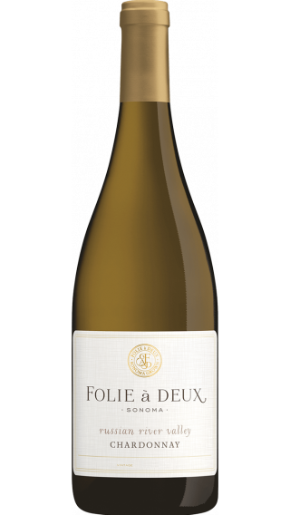 Bottle of Folie a Deux Russian River Chardonnay 2018 wine 750 ml
