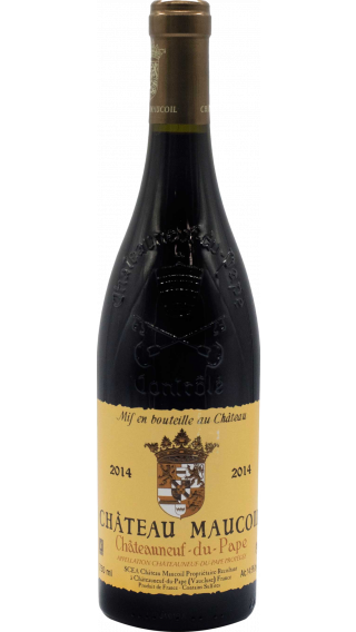 Bottle of Chateau Maucoil Chateauneuf du Pape Tradition 2014 wine 750 ml