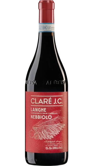 Bottle of G.D. Vajra Langhe Nebbiolo Clare JC 2023 wine 750 ml