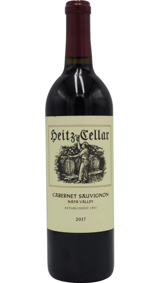Bottle of Heitz Napa Valley Cabernet Sauvignon 2017 wine 750 ml