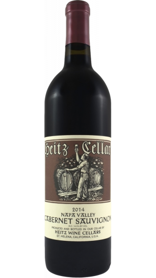 Bottle of Heitz Napa Valley Cabernet Sauvignon 2014 wine 750 ml