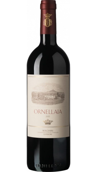 Bottle of Ornellaia Bolgheri Superiore 2015 wine 750 ml