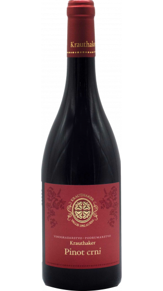 Bottle of Krauthaker Pinot Noir 2015 wine 750 ml
