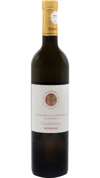 Bottle of Krauthaker Grasevina Mitrovac 2016 wine 750 ml