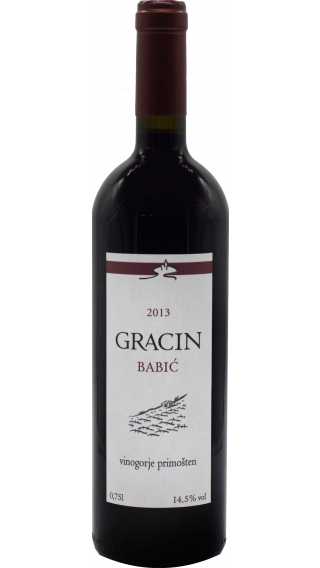 Bottle of Suha Punta Gracin Babic  2013 wine 750 ml