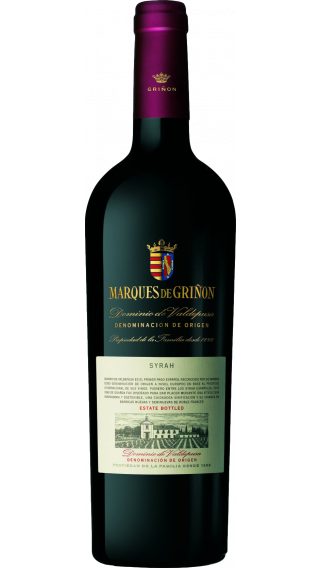 Bottle of Marques de Grinon Syrah 2014 wine 750 ml