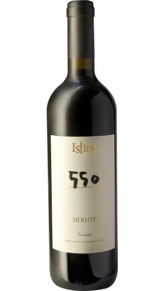 Bottle of Istine 550 Merlot 2018 wine 750 ml