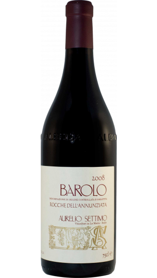 Bottle of Aurelio Settimo Barolo Rocche dell'Annunziata 2008 wine 750 ml