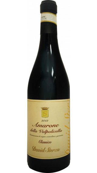Bottle of David Sterza Amarone della Valpolicella Classico 2013 wine 750 ml