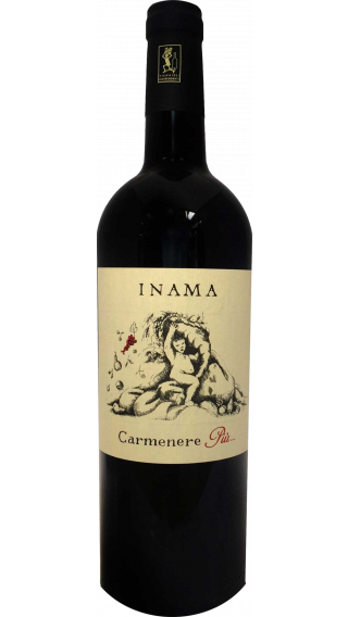 Bottle of Inama Carmenere Piu 2014 wine 750 ml