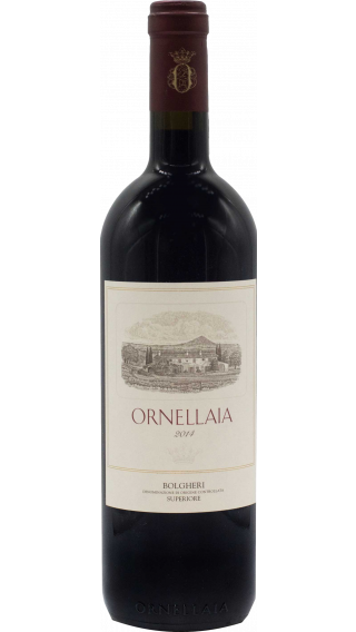 Bottle of Ornellaia Bolgheri Superiore 2014 wine 750 ml