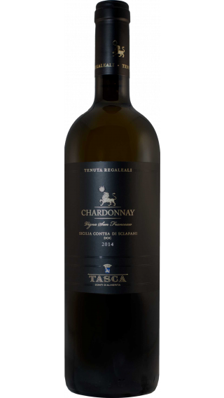 Bottle of Tasca d Almerita Tenuta Regaleali Chardonnay 2014 wine 750 ml