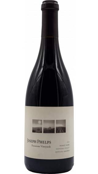 Bottle of Joseph Phelps Pinot Noir Freestone Vineyard 2015 wine 750 ml