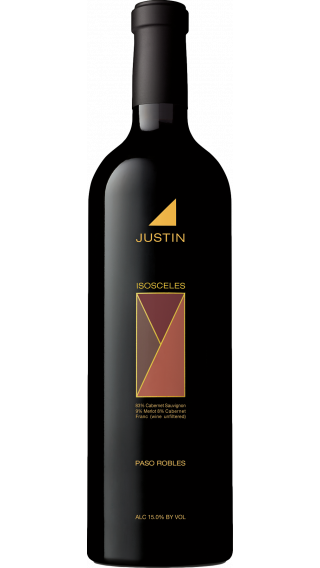 Bottle of Justin Isosceles 2016 wine 750 ml