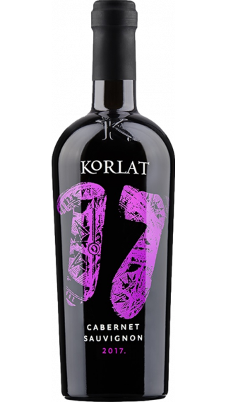 Bottle of Korlat Cabernet Sauvignon 2017 wine 750 ml