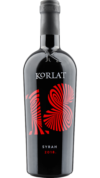 Bottle of Korlat Syrah 2018 wine 750 ml