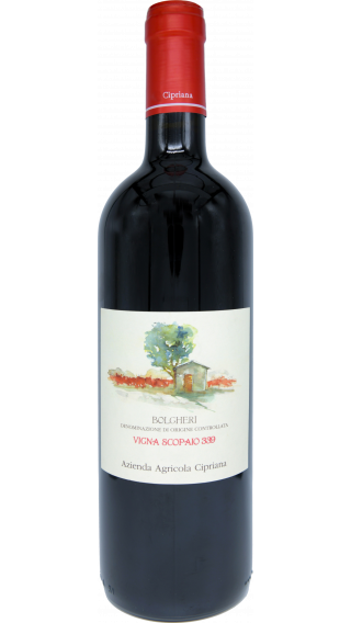 Bottle of Cipriana Vigna Scopaio 339 Bolgheri Rosso 2020 wine 750 ml