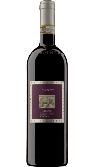 Bottle of La Spinetta Casanova Chianti Riserva 2020 wine 750 ml