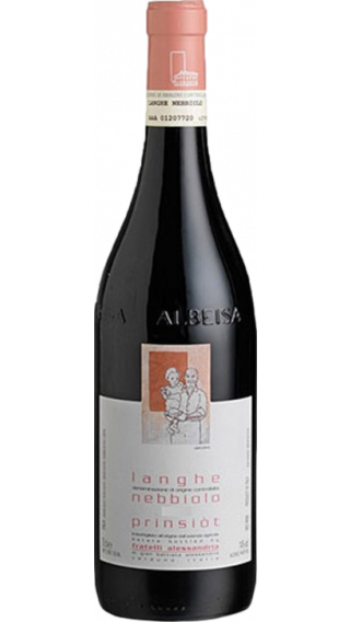 Bottle of Fratelli Alessandria Prinsiot Langhe Nebbiolo 2017 wine 750 ml