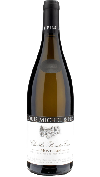 Bottle of Louis Michel & Fils Chablis Premier Cru Montmain 2020 wine 750 ml