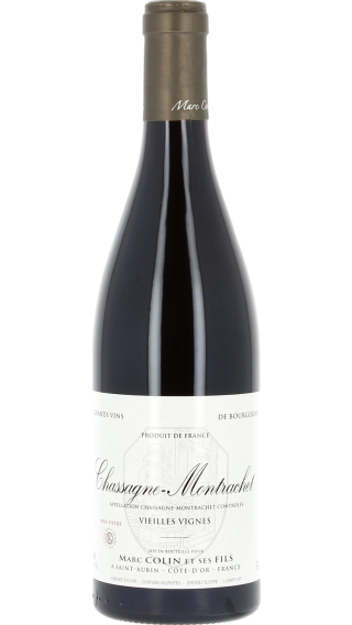 Bottle of Marc Colin et Fils Chassagne Montrachet Vieilles Vignes Rouge 2021 wine 750 ml
