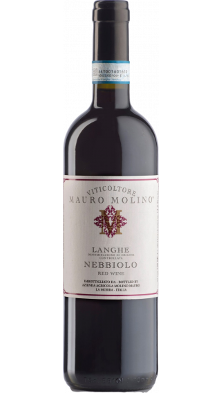 Bottle of Mauro Molino Langhe Nebbiolo 2018 wine 750 ml