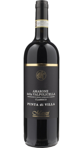 Bottle of Mazzi Amarone della Valpolicella Classico Punta di Villa 2018 wine 750 ml