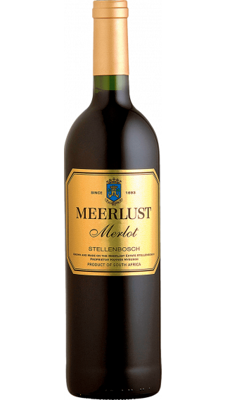 Bottle of Meerlust Merlot 2017 wine 750 ml